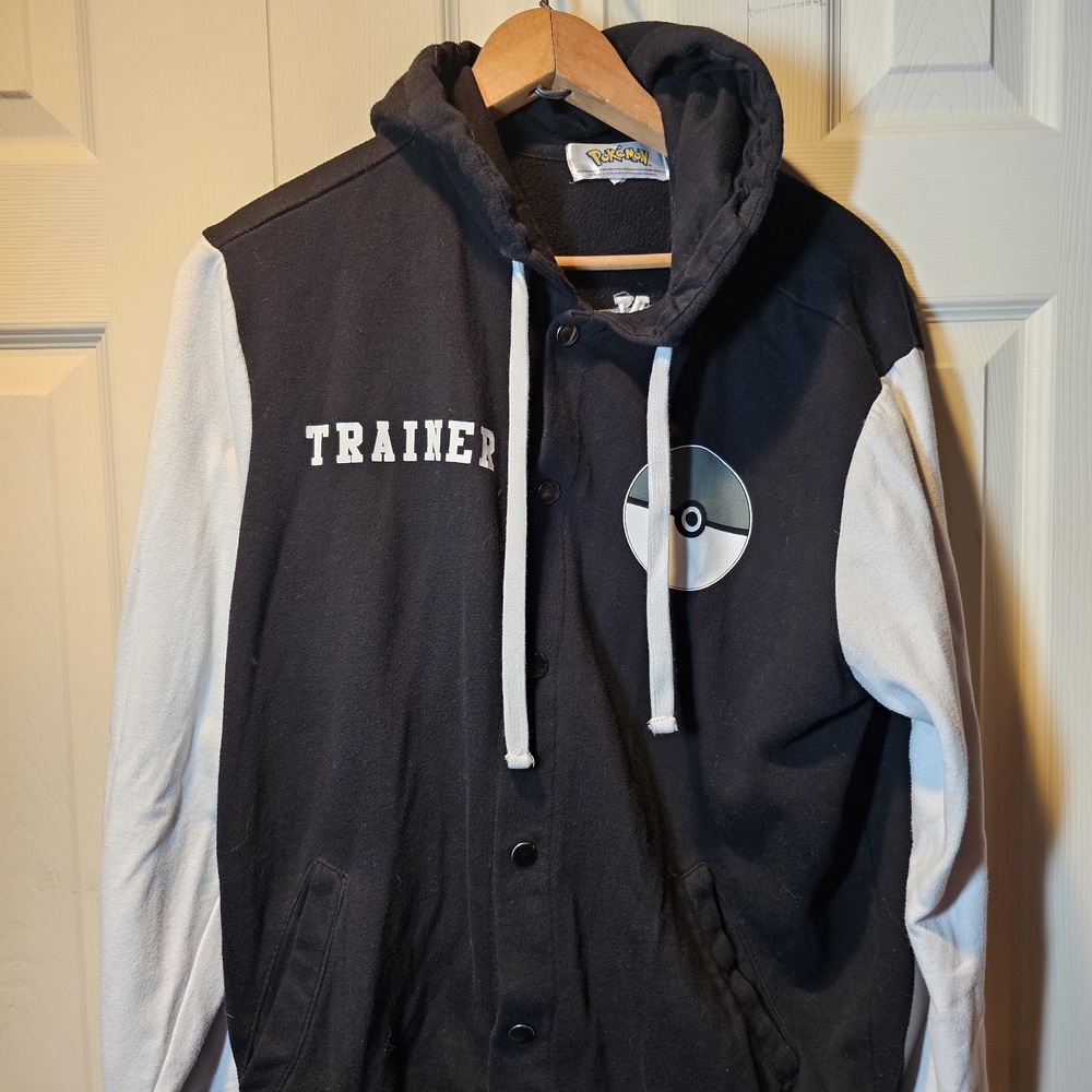 Pokemon Vintage Trainer Snap Up Hoodie- Size Small